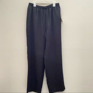 NWT Cottagecore Grannycore Black Granny Pants Drawstring Size Med Petite